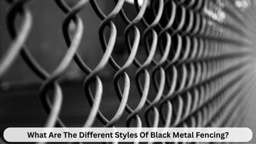 What are the different styles of black metal fencing?