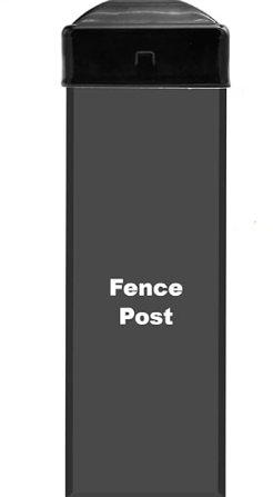 POST 2.5"x2.5"x96" 14g R9005