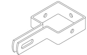 BRKT PRSM TWRA 2.5" SQR HDG C001 BLK