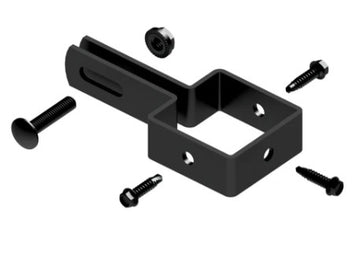 KIT BRKT PRISM END 2.5'' R9005 BLK