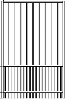 6ft tall / Puppy SWG TRV 4'W x 6'H Gate