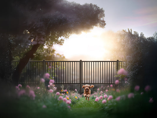 TruView Ornamental - Dog Fence Panels - 6ft x 6ft - Landmark - Flat Top